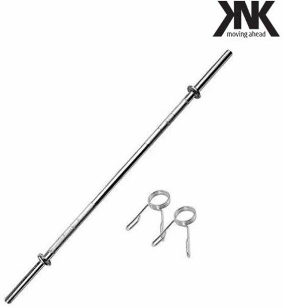 KNK 3 Feet Straight Gym Rod 19 mm Home Gym Workout & Exercise Weight Lifting Bar