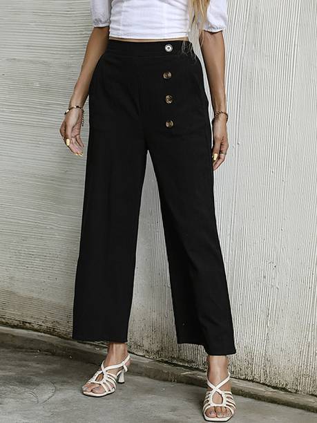 Urbanic Women Black Trousers