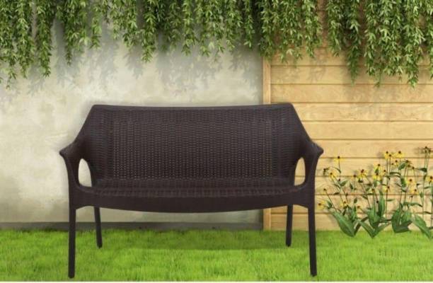 Supreme LOVE SEAT BROWN SET OF 1 SOFA FULLY COMFORT ND WEIGHT BEARING CAPACITY 200 KG OUTDOOR CHAIR Plastic Outdoor Chair