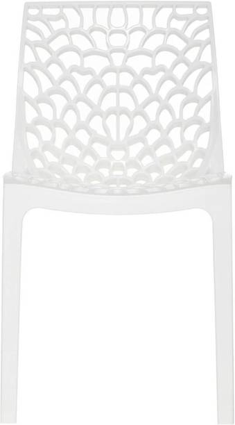 Supreme WEB WHITE SET 1 OF CHAIR FULLY COMFORT nd weight bearing capacity 150 kg outdoor chair. Plastic Outdoor Chair