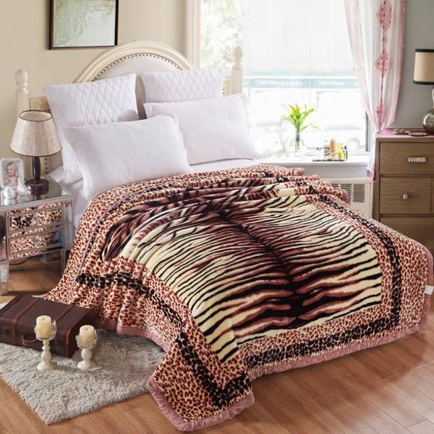 Signature Self Design King Mink Blanket for  Heavy Winter