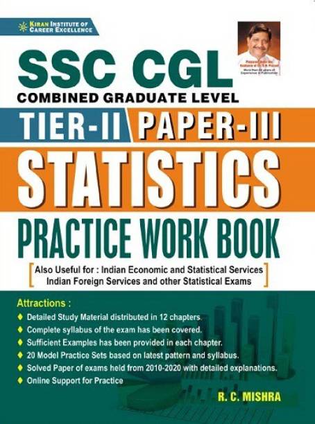 Kiran SSC CGL Tier 2 Paper 3 Statistics Practice Work Book (English Medium)(3415)