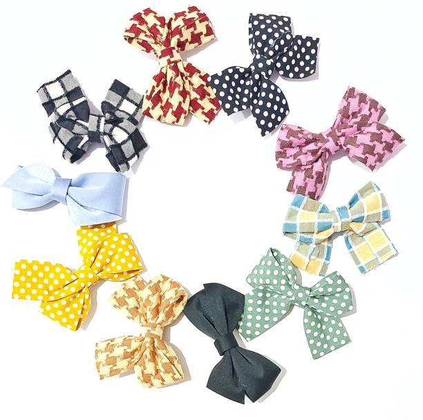 beauty item fancy multicolor headband ribbon hair bow headband new born baby girls Hair Clip  (Multicolor)