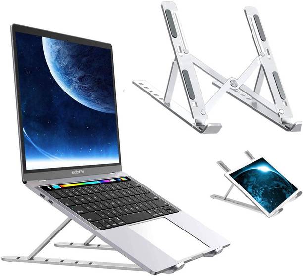 MOODY Laptop Stand Portable - 6 Level Height Adjustable Laptop Stand Ergonomic Foldable Computer Holder Compatible with 10-15.6''Laptops and Tablets Laptop Stand