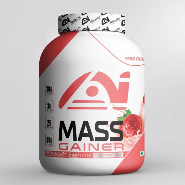 ABSOLUTE NUTRITION Mass_Gainer_Strawberry_3 kg Weight Gainers/Mass Gainers