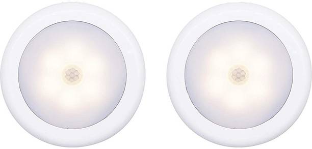 Bluejack Motion Sensor Light, Motion-Sensing Battery Powered LED Stick-Anywhere Nightlight,Wall Light for Entrance,Hallway,Basement,Garage,Bathroom,Cabinet,Closet (2pcs, Warm Light) Motion Sensor Light