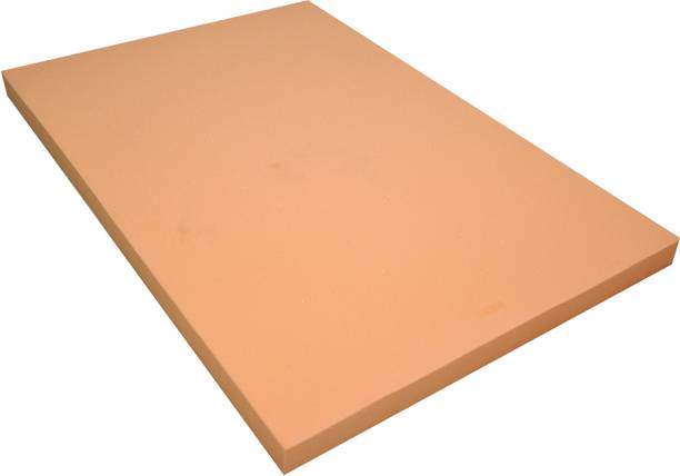 Shree Om Handloom Sofa foam sheet 32 Density (4 inch, Orange) 4 inch Single PU Foam Mattress