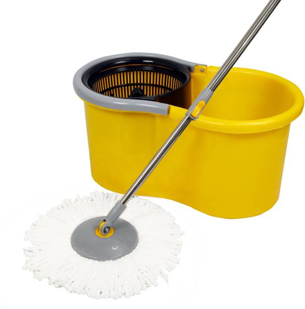 Esquire Elegant Yellow 360° Bucket Spin Mop Set