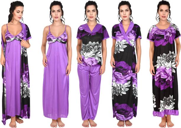 Pack of 5 Women Nighty Set