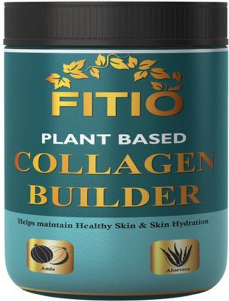 FITIO Plant Based Collagen Builder With Vitamin C ,Lemon Orange Pro