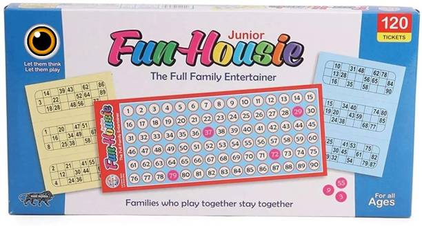 shopviashipping Fun HOUSIE Small with 120 Tickets - Family Game Party & Fun Games Board Game