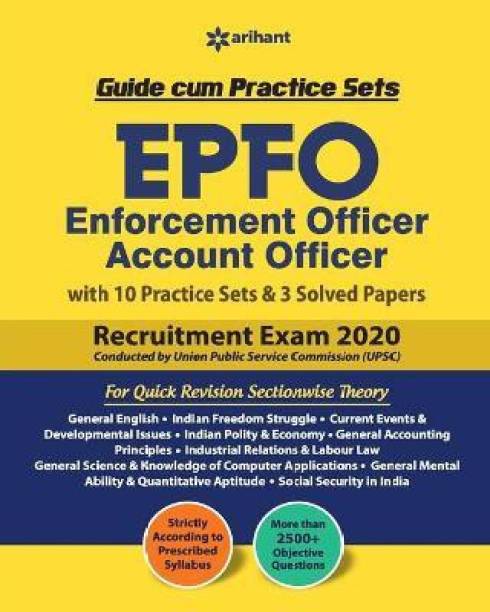 Epfo (Enforcement Offier) Account Officer Guide Cum Practice Sets 2020