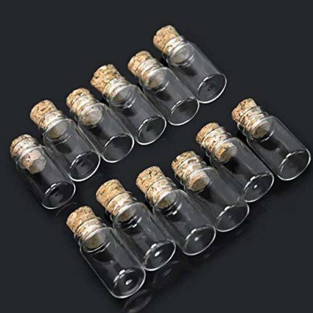 Perfect Pricee Mini Glass Bottles with Wood Cork Stoppers, Long Tiny Glass Jars, Wishing Bottles, Message Bottle for Wedding, Halloween Decorations, Birthday Gifts, Baby Shower, DIY Craft, 12 Transparent Miniature Glass Decorative Bottle