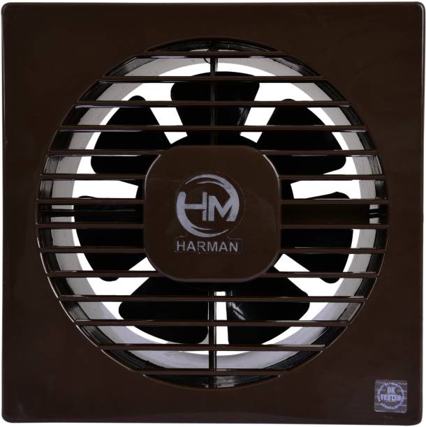 HM Copper 6 Inch Eco Axial Fan Exhaust Fan For Kitchen | Bathroom | Office Brown 150 mm Exhaust Fan