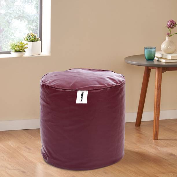Flipkart Perfect Homes Studio Large Pouffe Bean Bag Cover  (Without Beans)