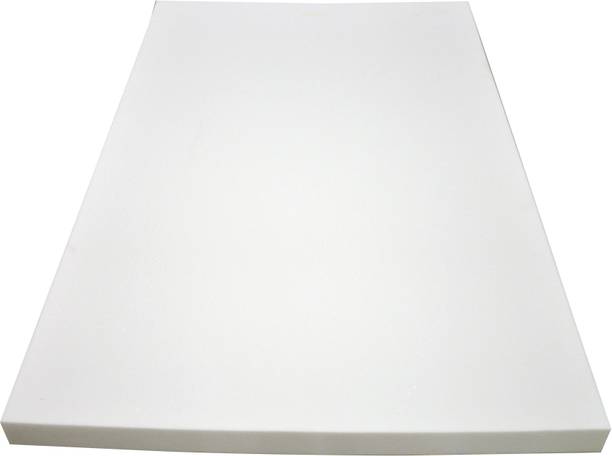 Shree Om Handloom Sofa foam sheet 50 Density (4 inch, White) 4 inch Single PU Foam Mattress
