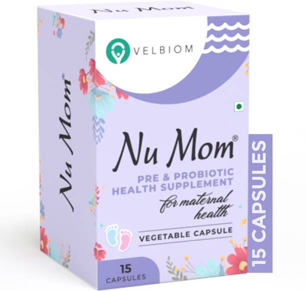 Velbiom Nu Mom Probiotic Health Supplement|Pregnant Women, New Moms Capsules