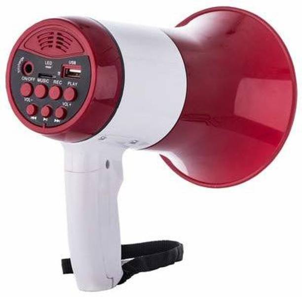 Svojas Speaker 50 Watts Handheld Megaphone with Talk Record Play Siren Music&Tour Guide Handheld Battery Operated Megaphone with Microphone, Siren, Handheld Megaphone Outdoor PA System