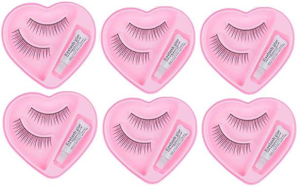MYEONG Professional False Eyelashes With Glue for Pretty Eye Makeup