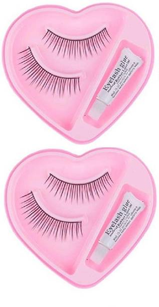 MYEONG Eyelashes With Glue Inside Artificial Eyelashes Reusable