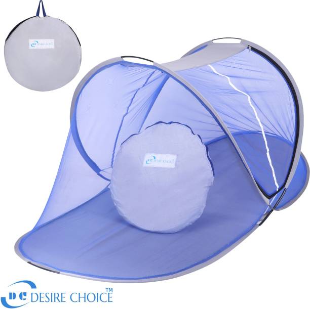 desire choice Polyester Adults Washable FOLDABLE SINGLE BED Mosquito Net