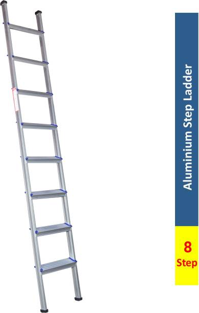 Homewell 8 Step Blue Aluminium Step Straight Ladder Aluminium Ladder