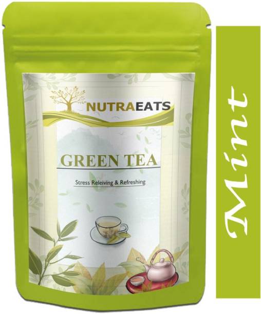 NutraEats Green Tea for Weight Loss | 100% Natural Green Loose Leaf Tea | Mint Flavor Green Tea Pouch Ultra (T978) Green Tea Pouch