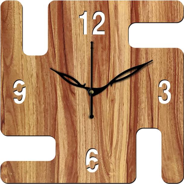 vpk Analog 25 cm X 25 cm Wall Clock (Beige, Without Glass, Standa