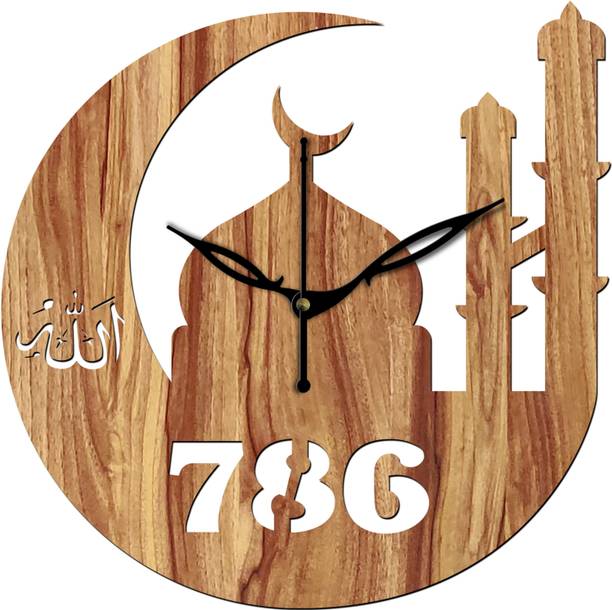 vpk Analog 25 cm X 25 cm Wall Clock (Beige, Without Glass, Standa