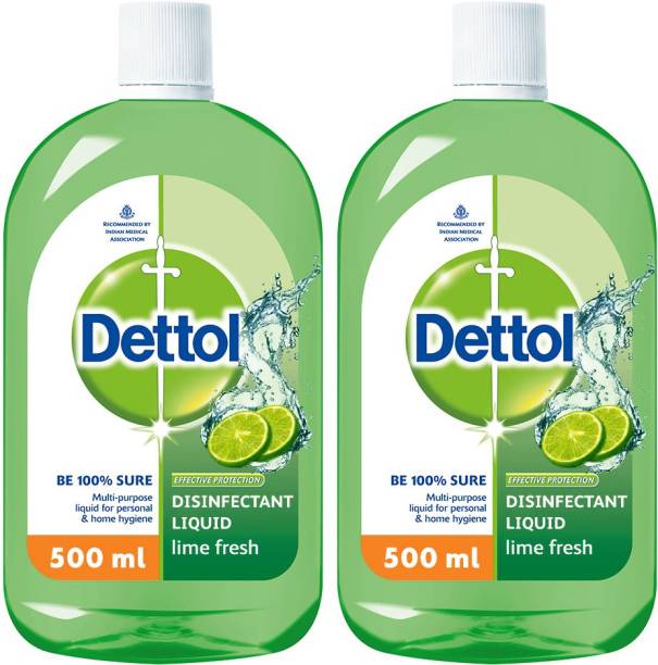 Dettol Multi-use Hygiene Liquid, Lime Fresh - 500 ml Antiseptic Liquid