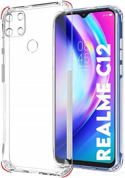 MOBIDEER Back Cover for Realme C12, Camera Protection, Bumper Case, Slim Shockproof, Anti-Dust Plugs Built-in