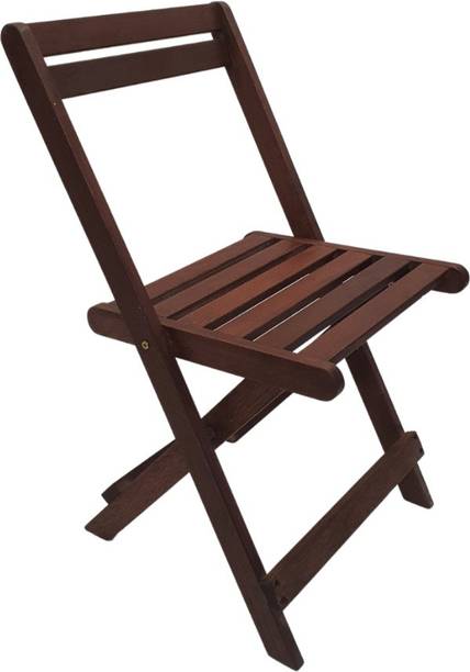 spacepanda Tioman Folding Chair in Full Red Meranti Wood for Indoor & Outdoor, Garden, Patio, Lawn, Porch in (Brown) Solid Wood Outdoor Chair