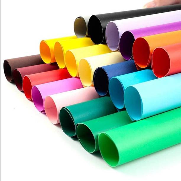 Eclet 100 pcs A4 Size Color Sheets (10 Sheets Each Color Art and Craft Paper Double Sided Colored(Length -27.5 cm Width - 20.3 cm) A4 90 gsm Coloured Paper