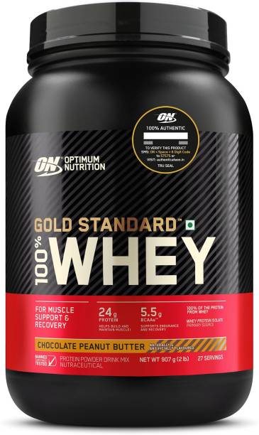 Optimum Nutrition (ON) Gold Standard 100% Protein Powder - Primary Source Isolate Whey Protein