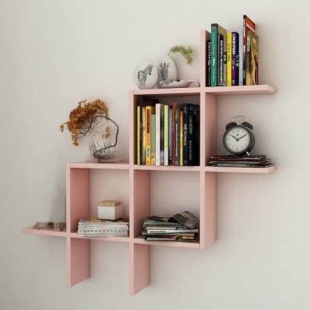 Martemporium New Plus Wooden Wall Shelf for Decor Your Home and Office Engineered Wood Display Unit
