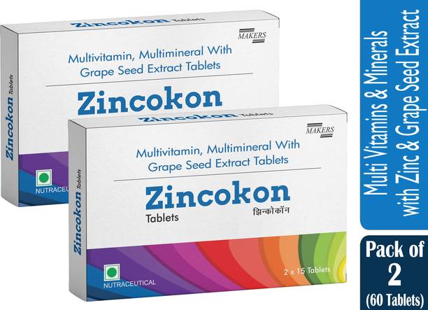 Makers Zincokon | Vitamin Supplement | Supports Muscle & bone | boost immunity | zinc tab