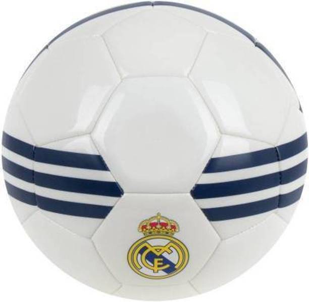 JOJOMART Madrid FCB Football - Size: 5 (Pack of 1, White, Blue) Football - Size: 5