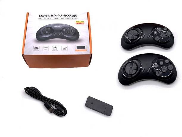 Clubics 16 Bit TV Video Games with 688 Video Games in One Game Box for Kids (Black) Limited Edition