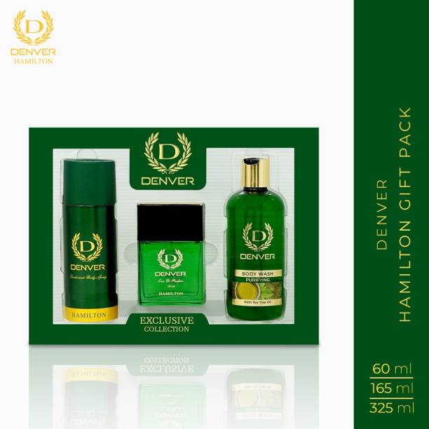 DENVER Exclusive Grooming Gift Set with Tea tree Oil Body Wash Combo Set