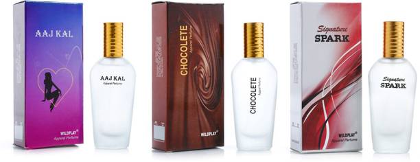 Wildplay Set of Aajkal , Spark and Chocolate 25ml spray perfume Perfume  -  75 ml