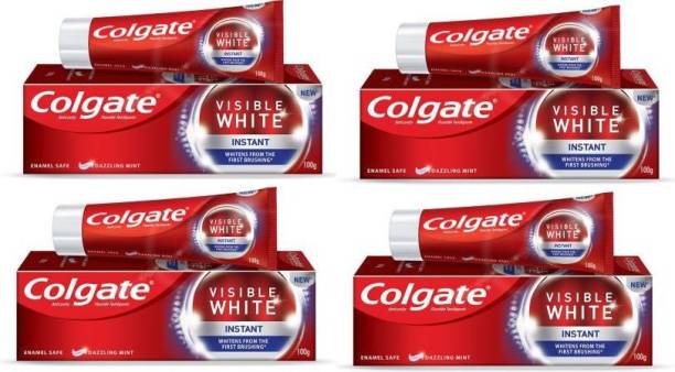 Colgate Visible White Instant Toothpaste 100 GR Pack Of 4 Toothpaste