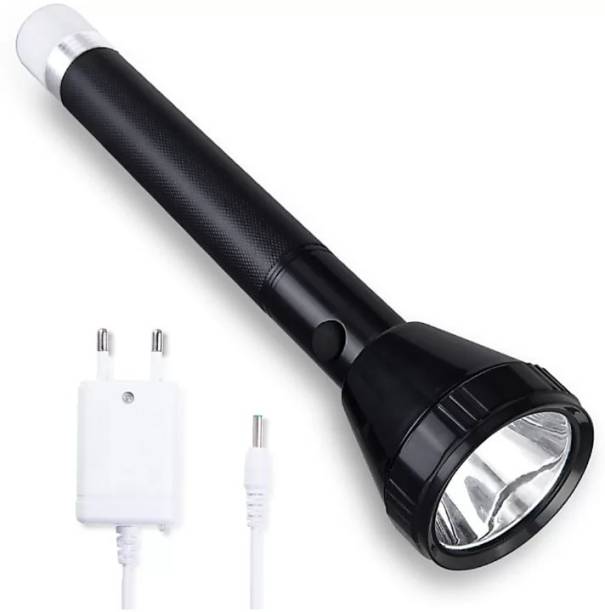 iDOLESHOP Lithium Battery Long Range Led torch Light Rechargeable with 3000mAh Battery Torch