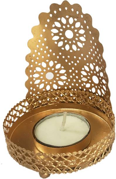 AROOMAN Iron Tealight Holder