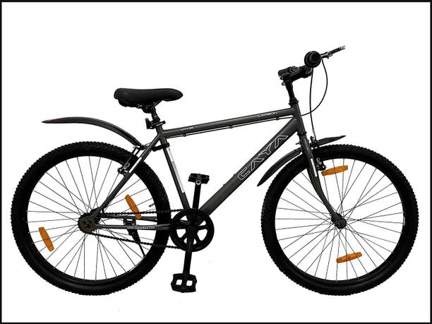CAYA Carbon 26" Matte Grey Lightweight, Freestyle, Anti Rust Alloy Rims 26 T Hybrid Cycle/City Bike