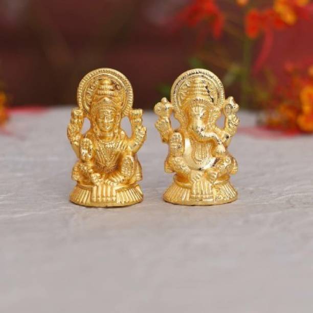 SBBCO l Laxmi Ganesh Ji Idol Showpiece Decorative Showpiece  -  8 cm