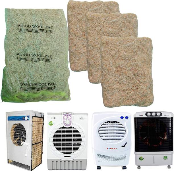 sai praseeda Air Cooler Grass Cooling Pads Wood Wool 18 x 28 Set of 3 Pack Covering with Net Suitable for Kenstar Symphony Bajai Desert Coolers No2 Air Purifier Filter1 Air Purifier Filter