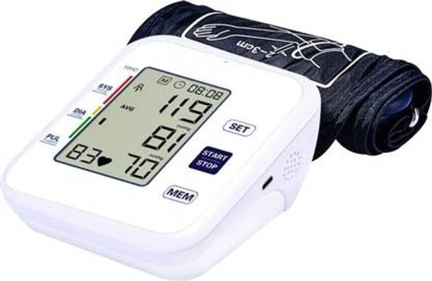 rsc healthcare RPM-01 Electronic Blood Pressure Monitor Microcomputer Intelligent Bp Monitor ( Made In India ) WITH 3 YEAR WARRANTY Automatic Digital Blood Pressure Monitor with LCD Display Bp Monitor