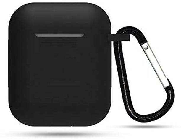 Colorcase Pouch for Boat Airdopes 131/138 Soft Silicone Full Protection Case Cover Black