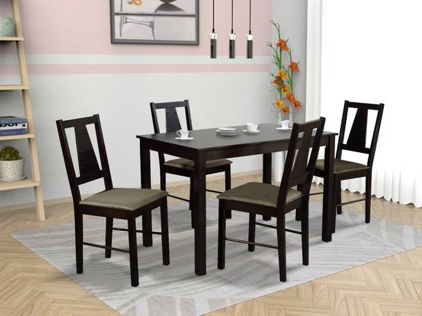 Aphrodite Collection by DF2H STEROPE Solid Wood 4 Seater Dining Set