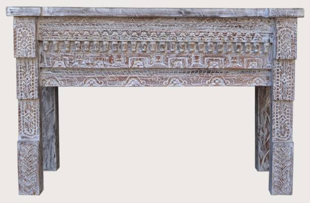 VINTAGE MANGO Solid Wood Console Table (Finish Color - BROWN, Pre